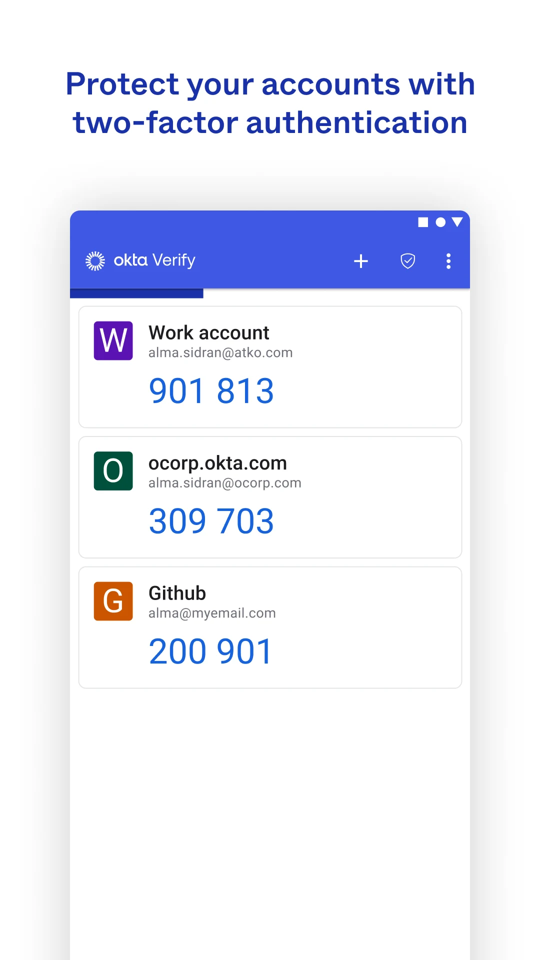Okta Verify screenshot